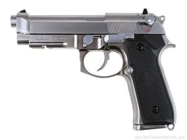 Beretta 92 M9A1 Kjw CO2 Prata — Pistolas — Airsoft Market PT