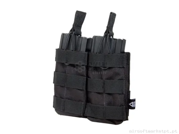 Pouch M4 Molle Doble Delta Tactics - Negro — Coletes & Rigs — Airsoft Market PT
