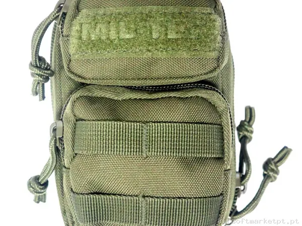 POUCH MULTIUSOS MIL-TEC MINI C/MOLLE FRONTAL VERDE OD — Coletes & Rigs — Airsoft Market PT