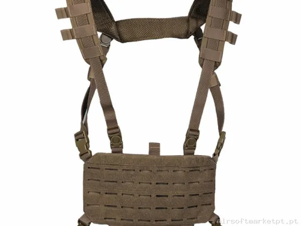 Colete Chest Rig Mil-Tec Leve Dark coyote — Coletes & Rigs — Airsoft Market PT