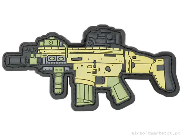 Parche Hop up bucking Relieve Barbaric Scar 08226 tan — Patches & Decoração — Airsoft Market PT