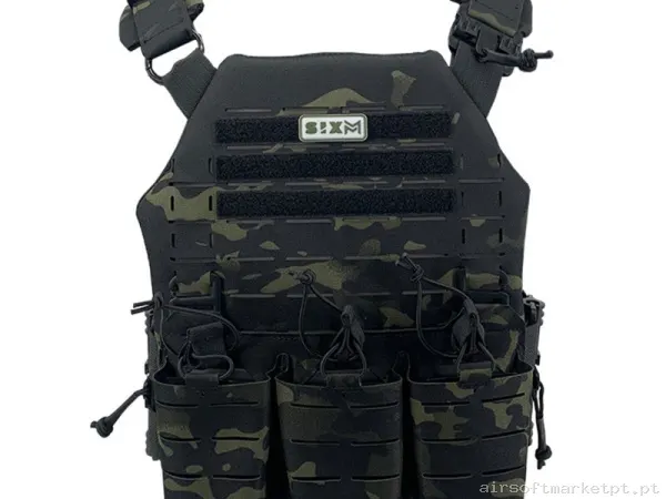 CHALECO SIXMM LLC MULTICAM BLACK — Coletes & Rigs — Airsoft Market PT