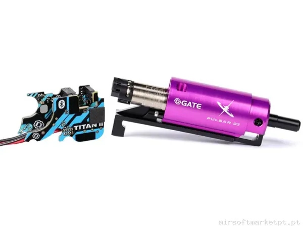 HPA Kit M4 Gate Pulsar D2 Rev.2 & Titan II Bluetooth Cabo Traseiro — HPA & Linhas — Airsoft Market PT