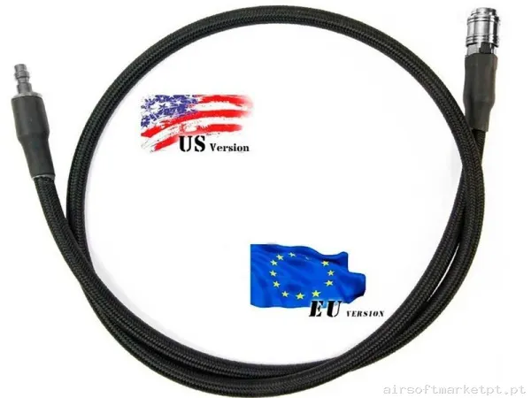 Hpa Linea Us-eu Balystik Line Adaptador Negro — HPA & Linhas — Airsoft Market PT