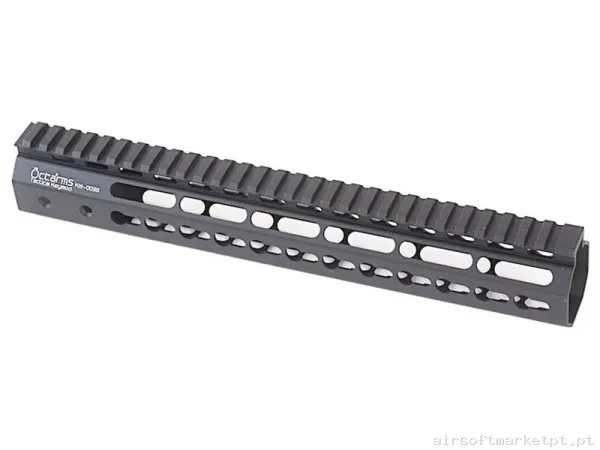 Externo Guardamão Keymod Ares Amoeba Octarms 12" negro — Acessórios & Componentes — Airsoft Market PT