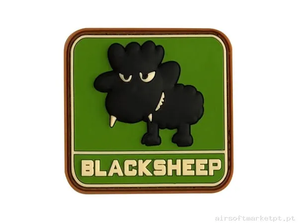 Parche PVC 3D BLACKSHEEP Verde — Patches & Decoração — Airsoft Market PT