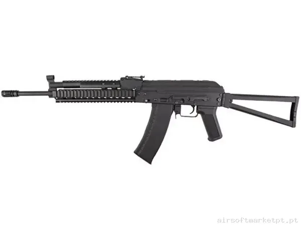 Réplica airsoft AEG AK74 Cyma Cm040k Rds74 Tático negra — Rifles de Assalto (AR/M4/AK) — Airsoft Market PT