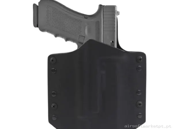 Pistolera Rígida Glock 17/19 Warrior Assault Ares Compatível com TLR-1/Tlr-2 Kydex preta — Coletes & Rigs — Airsoft Market PT