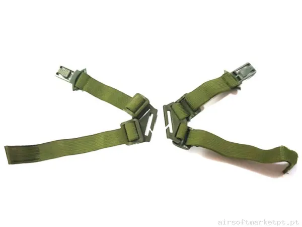 Cinturão tático para Máscara Wosport Starker II/IV e Capacete verde od — Proteção Ocular & Facial — Airsoft Market PT