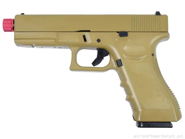 Réplica GBB Pistola G17 Vigor tan — Pistolas — Airsoft Market PT