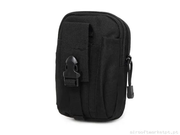 Pouch Con Cremallera Deluxe Molle - Negro — Coletes & Rigs — Airsoft Market PT