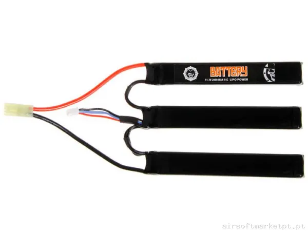 Bateria Lipo Nunchuk Triple Duel Code 2000mah 11.1v 15c — Baterias & Carregadores — Airsoft Market PT