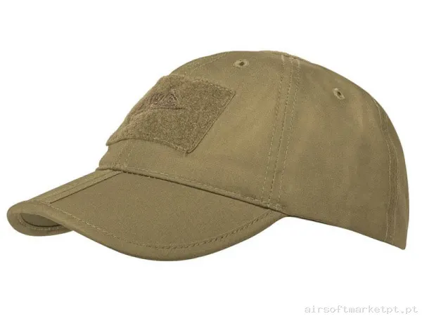 Boné de Beisebol Velcro Dobrável Helikon-Tex Folding Cap coyote — Proteção Ocular & Facial — Airsoft Market PT