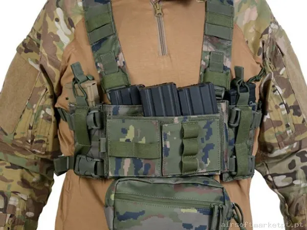 Chest Rig Task Pixelado Boscoso Delta Tactics — Coletes & Rigs — Airsoft Market PT