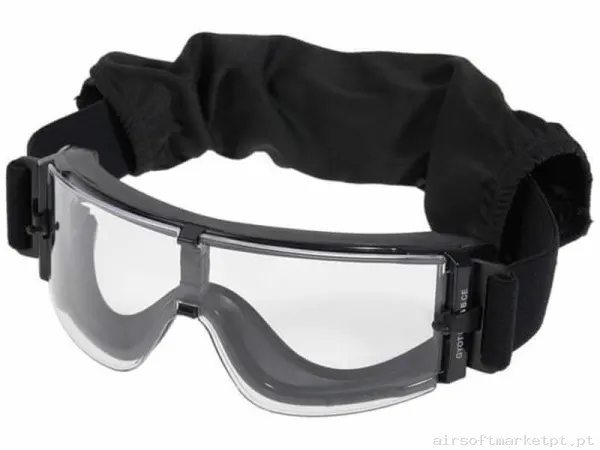 Óculos de Tela Delta Tactics X8 Lentes Antembaço Pretas — Proteção Ocular & Facial — Airsoft Market PT