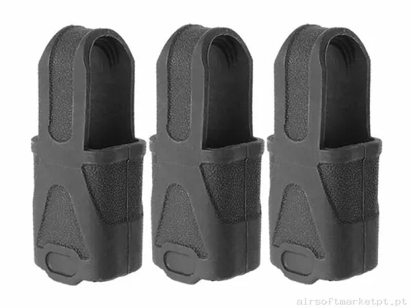 Atirador de Magazine Mp5/Mp7 Big Dragon preto Pack 3u — Carregadores / Magazines — Airsoft Market PT