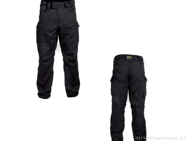 Pantalón Rip Stop Negro Delta Tactics - M — Vestuário (Fardas) — Airsoft Market PT