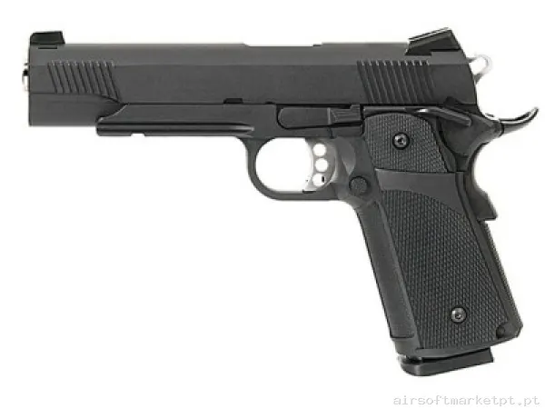 Hi Capa 5.1 KP-05 Kjw Gas Preto — Pistolas — Airsoft Market PT