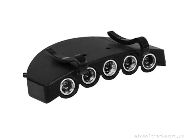 Lanterna para Boné Mil-Tec Cap Light 5 LED preta — Lanternas & Lasers — Airsoft Market PT