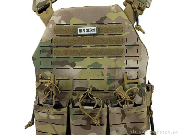 Colete Sixmm Laser Cut Llc Estilo multicam — Coletes & Rigs — Airsoft Market PT