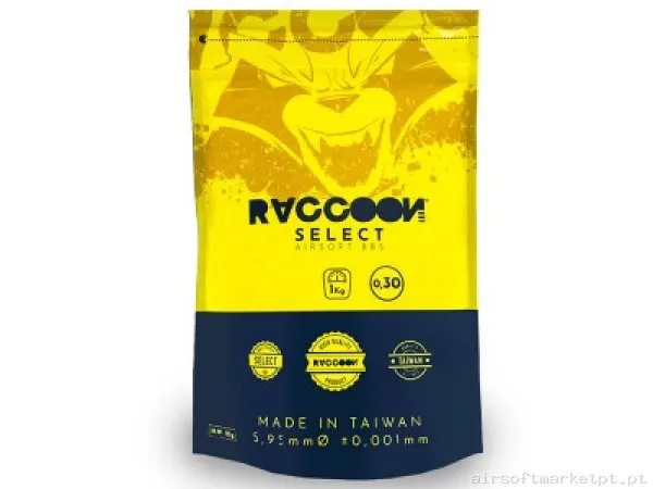 Bbs Muniçao 0,30 PVC Select Raccoon — Munição (BBs) — Airsoft Market PT