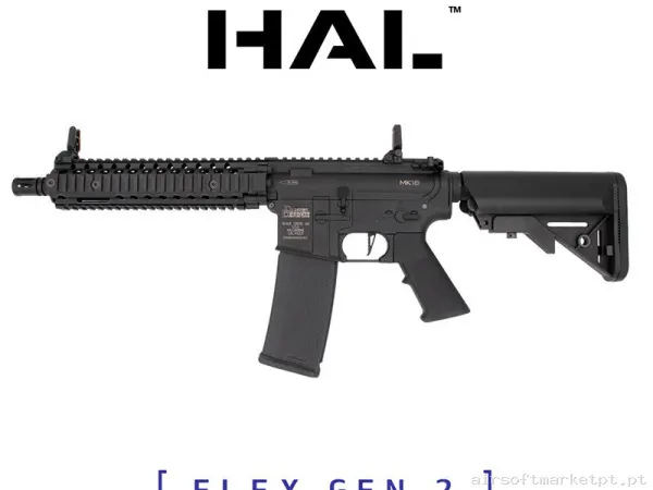 Réplica Specna Arms mk18 Daniel Defense Sa-F19 Flex Gen2 Hal Etu Negro — Rifles de Assalto (AR/M4/AK) — Airsoft Market PT