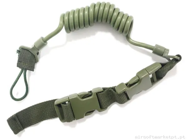 Correa Tática Lanyard Pistola Oem Mod B verde od — Gear Táctico — Airsoft Market PT