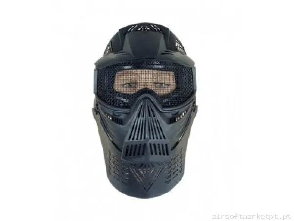 Máscara Protetora PVC Preto — Capacetes — Airsoft Market PT