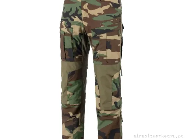 Calças de Combate Helikon-Tex Mcdu Woodland — Vestuário (Fardas) — Airsoft Market PT
