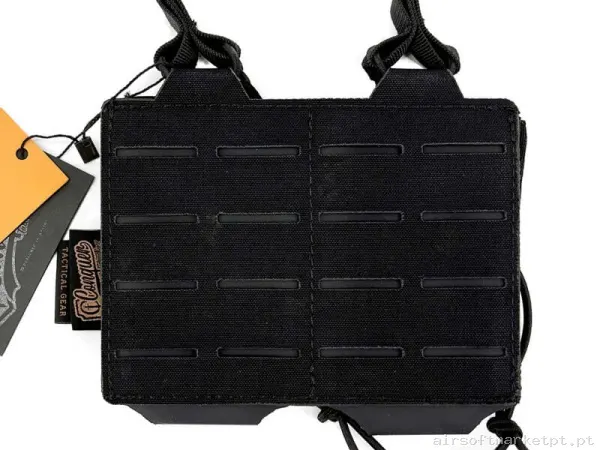 Pouch Magazine Pouch Doble M4 Conquer Open Top negro — Coletes & Rigs — Airsoft Market PT
