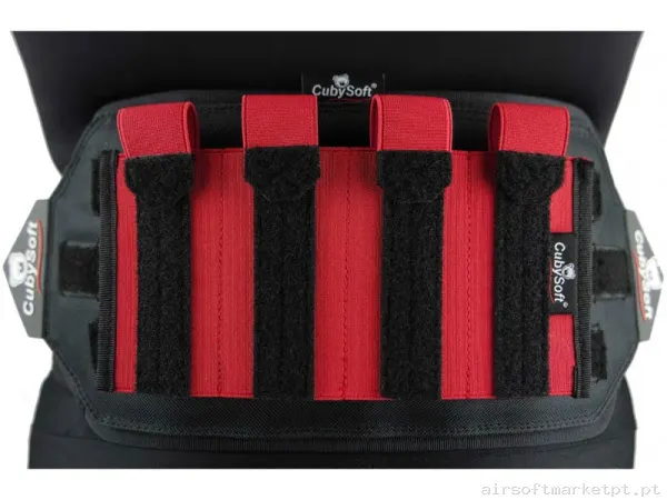 Pouch Magazine Pouch Cuadruple SMG Cubysoft Thunder Mag Pouch X4 vermelho — Carregadores / Magazines — Airsoft Market PT