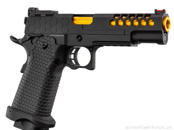 Pistola Golden Eagle GBB Hi-Capa Negra/Dorada — Pistolas — Airsoft Market PT