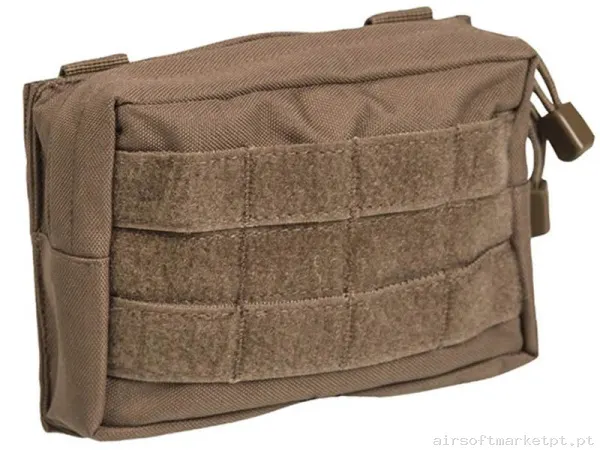 POCHETE MULTIUSOS MIL-TEC PEQUENO C/MOLLE FRONTAL DARK COYOTE — Coletes & Rigs — Airsoft Market PT