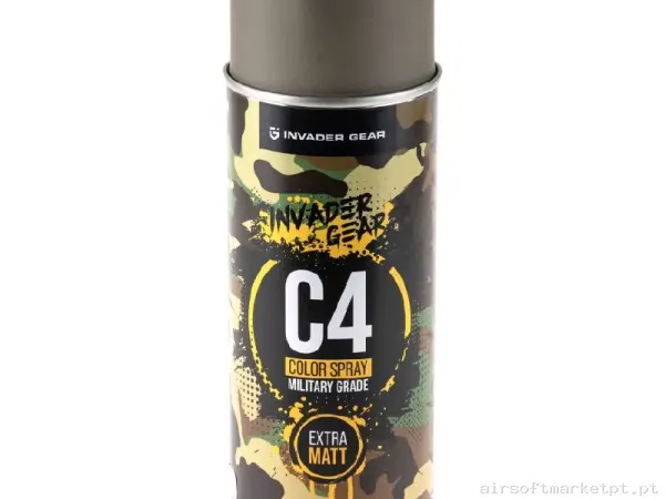Spray de tinta Invader Gear C4 Mil Grade Cor Ral7006 — Outros — Airsoft Market PT