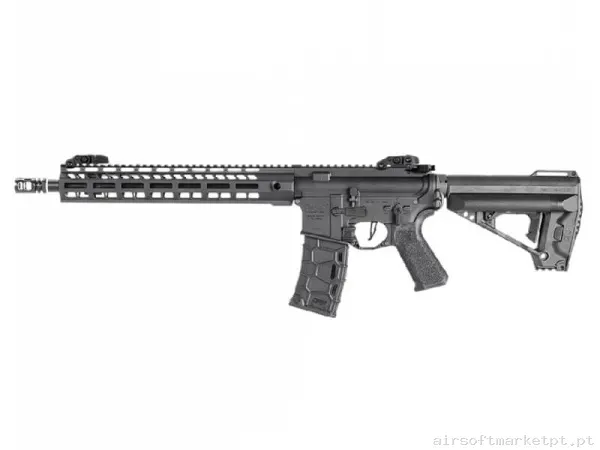 Réplica airsoft AEG M4 VFC Avalon Saber Carbine preta (Gate Aster) — Rifles de Assalto (AR/M4/AK) — Airsoft Market PT