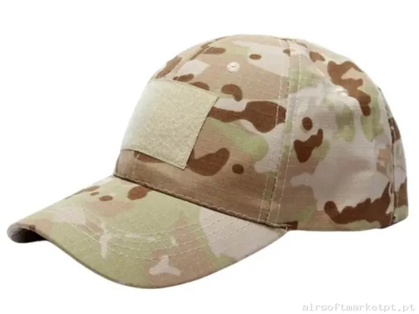 Boné de Beisebol Velcro Cygnus Armory Base Cap Estilo multicam Arid — Proteção Ocular & Facial — Airsoft Market PT