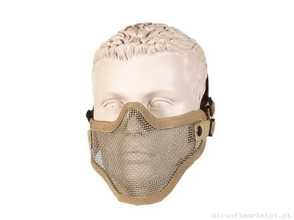 Máscara Airsoft Tan — Proteção Ocular & Facial — Airsoft Market PT