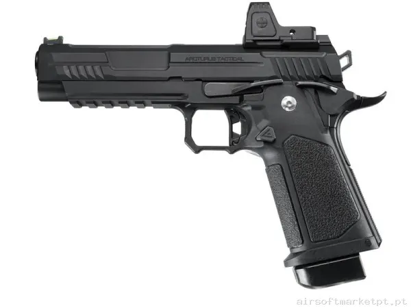 Réplica GBB Pistola Hi-Capa 5.1 Arcturus Vanguard 5" Ponto vermelho negra — Pistolas — Airsoft Market PT