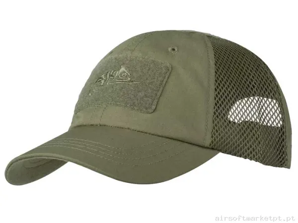 Boné de Beisebol Velcro Helikon-Tex Bbv Cap verde od — Proteção Ocular & Facial — Airsoft Market PT