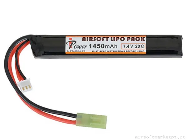 Bateria Lipo Stick Ipower 1450mah 7.4v 20c — Baterias & Carregadores — Airsoft Market PT