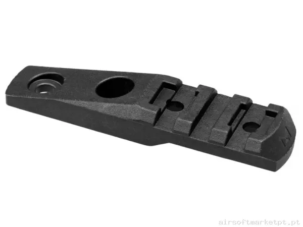 Externo Trilho M-Lok Magpul 3 Slots Voladizo Polímero Preto — Acessórios & Componentes — Airsoft Market PT