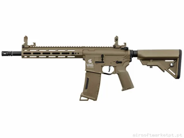 Réplica airsoft AEG M4 Lancer Tactical LT-32 Gen.3 ETU 10" M-Lok tan — Rifles de Assalto (AR/M4/AK) — Airsoft Market PT