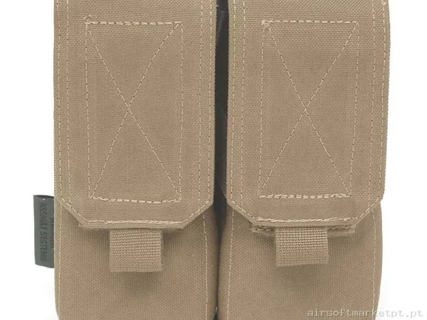 Bolsa Magazine Pouch Doble M4 Warrior Assault de Doble Capacidade 5.56 coyote tan — Coletes & Rigs — Airsoft Market PT