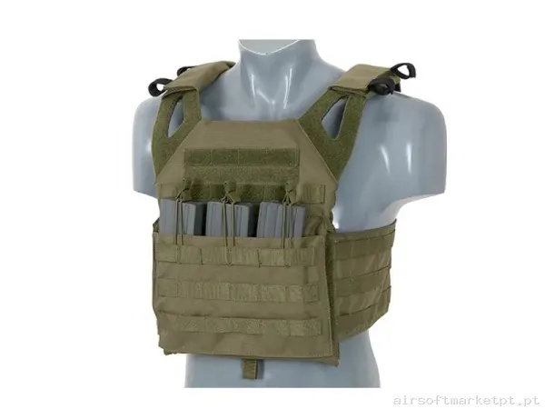 Chaleco JPC Con Placas Balísticas OD Verde - 8 Fields — Coletes & Rigs — Airsoft Market PT