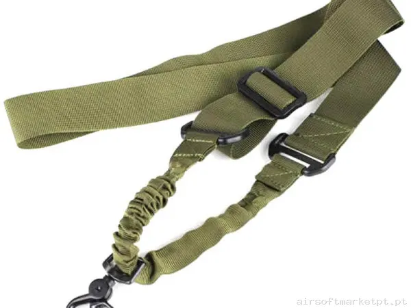 Correa Tática 1 Ponto Combat Zone verde od — Gear Táctico — Airsoft Market PT