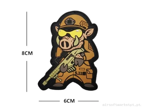 PARCHE JABALÍ TÁCTICO — Patches & Decoração — Airsoft Market PT