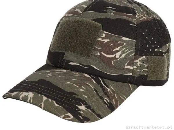 Gorra Beisbol Velcro Combat Zone 2025 Cap Tiger Stripe — Proteção Ocular & Facial — Airsoft Market PT