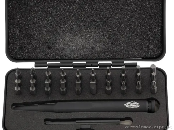 Ferramenta Multifuncional Gun Power Tool Kit Precisão 32 Pcs Cerakote preto — Ferramentas — Airsoft Market PT