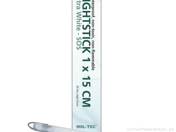 Luz Química 6" Mil-Tec Ultra branca — Lanternas & Lasers — Airsoft Market PT