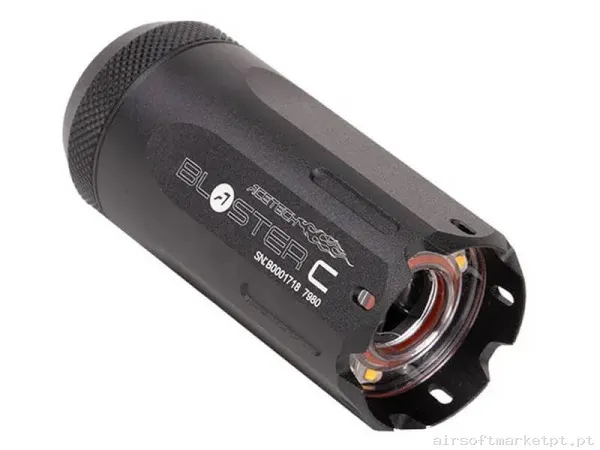 Externo Supressor Trazador Acetech Blaster C negro (Simulador de Fogonazo) — Acessórios & Componentes — Airsoft Market PT